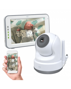 Baby Monitor Royale HD Babyphone avec écran tactile de 12,7 cm et application (BC3000)