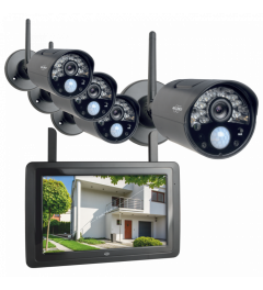 Ensemble de caméras de surveillance sans fil avec écran 7” et appli (CZ30RIPS-4)
