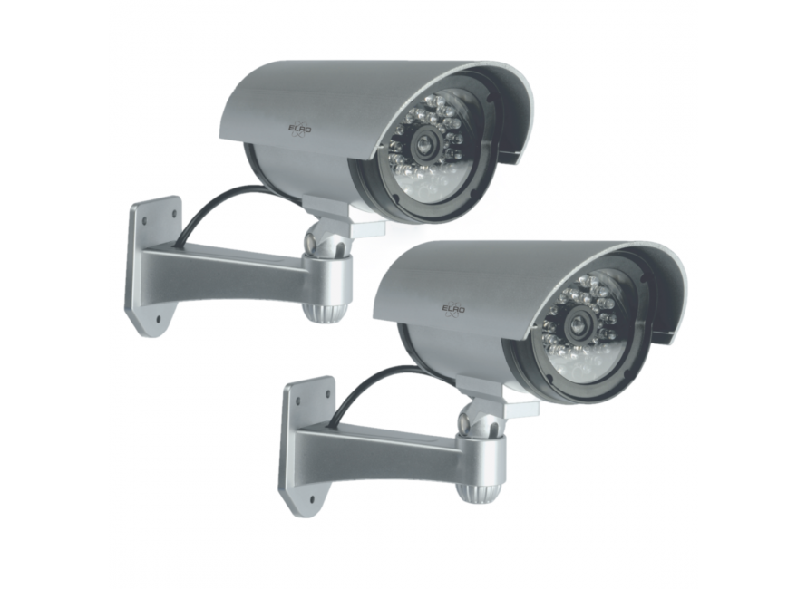 2 x Camera Factice | Caméra Extérieure Factice pour Une Utilisation  Intérieure ou Extérieure avec Une Forme de Balle LED Clignotante