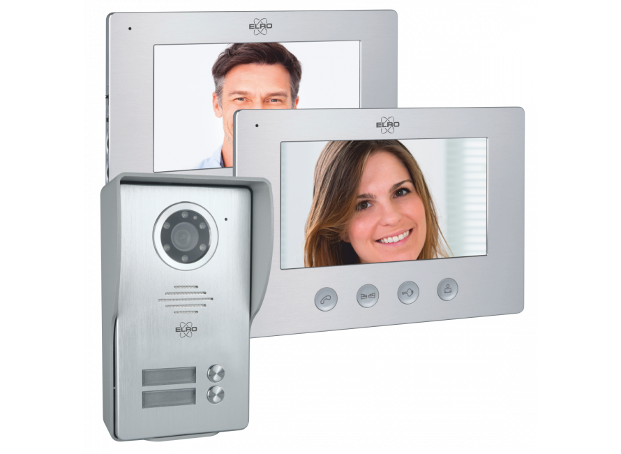 Interphone Sonnette European regulations avec fonction de surveillance Interphone vidéo Résistant à lusure Hôtels Maisons 