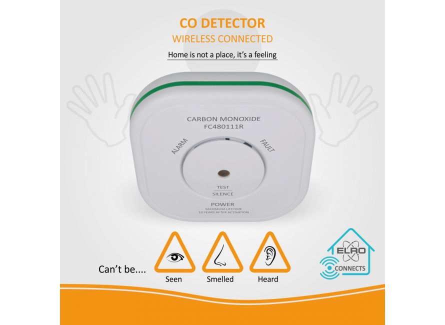 Détecteur de CO connectable sans fil (FC4801R) ELRO