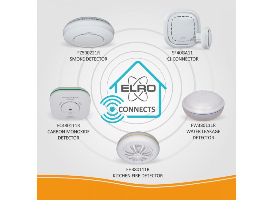 Détecteur de CO connectable sans fil (FC4801R) ELRO